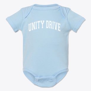 Unity Drive Learning Center Varsity Arch Baby Onesie