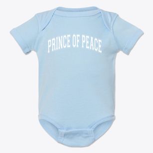 Prince Of Peace Parish Varsity Arch Baby Onesie