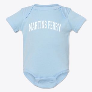 Martins Ferry High School Varsity Arch Baby Onesie