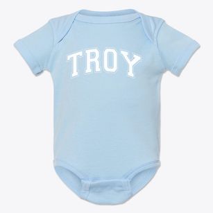 Troy Christian School Varsity Arch Baby Onesie