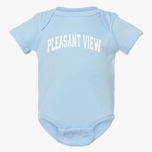 Pleasant View School Varsity Arch Baby Onesie