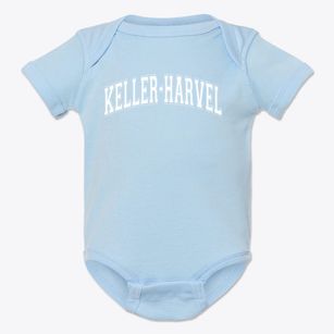 Keller-harvel Elementary School Varsity Arch Baby Onesie