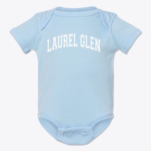 Laurel Glen Elementary School Varsity Arch Baby Onesie