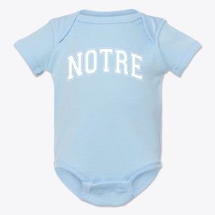 Notre Dame Of Dallas School Varsity Arch Baby Onesie
