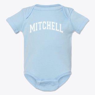 Mitchell Elementary School Varsity Arch Baby Onesie