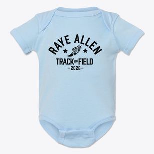 Raye Allen Elementary School Track and Field Baby Onesie