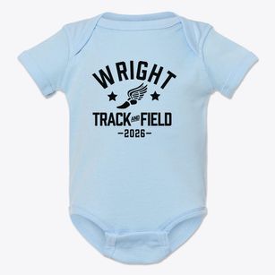 Wright Academy Track and Field Baby Onesie