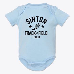 Sinton Elementary School Track and Field Baby Onesie