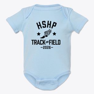 Harlingen School Of Health Professions Track and Field Baby Onesie