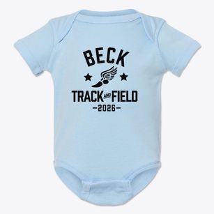 Beck Junior High School Track and Field Baby Onesie