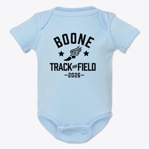 Boone Elementary School Track and Field Baby Onesie