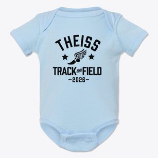 Theiss Elementary School Track and Field Baby Onesie