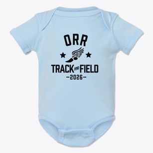 Orr Elementary School Track and Field Baby Onesie
