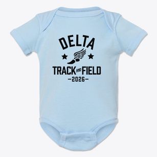 Delta Middle School Track and Field Baby Onesie