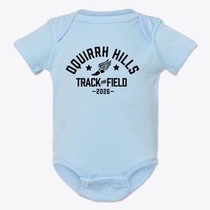 Oquirrh Hills School Track and Field Baby Onesie