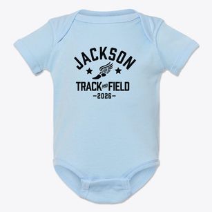 Jackson Middle School Track and Field Baby Onesie