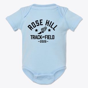 Rose Hill Elementary School Track and Field Baby Onesie