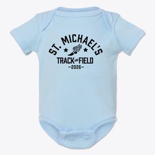 Saint Michael's Episcopal School Track and Field Baby Onesie