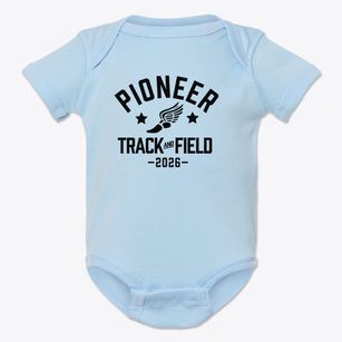 Pioneer Elementary School Track and Field Baby Onesie