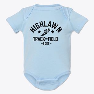 Highlawn Elementary School Track and Field Baby Onesie