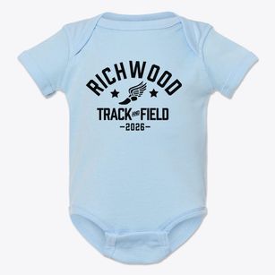 Richwood Junior High School Track and Field Baby Onesie