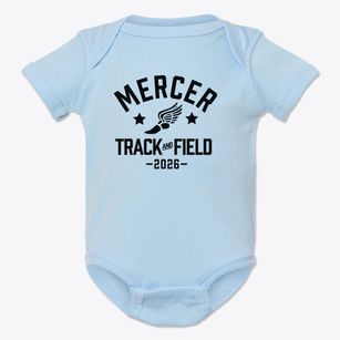 Mercer School Track and Field Baby Onesie