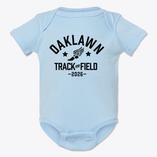 Oaklawn Primary School Track and Field Baby Onesie