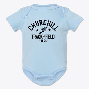 Winston Churchill Middle School Track and Field Baby Onesie