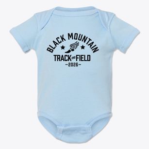Black Mountain Middle School Track and Field Baby Onesie