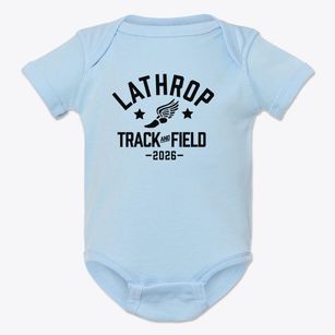Lathrop Elementary School Track and Field Baby Onesie