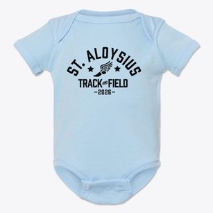 Saint Aloysius School Track and Field Baby Onesie