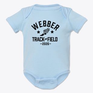 Webber Junior High School Track and Field Baby Onesie