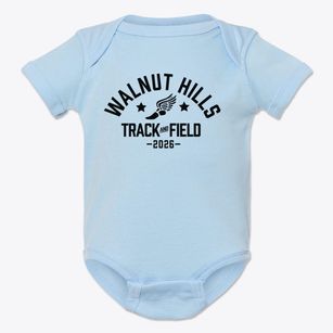Walnut Hills Community Elementary School Track and Field Baby Onesie