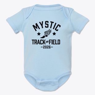Mystic Middle School Track and Field Baby Onesie