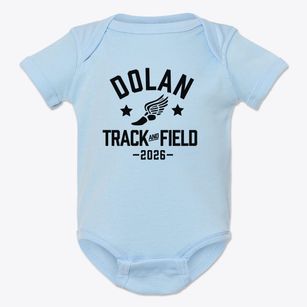 Dolan Middle School Track and Field Baby Onesie