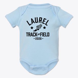 Laurel Intermediate School Track and Field Baby Onesie