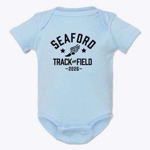 Seaford Kindergarten Track and Field Baby Onesie