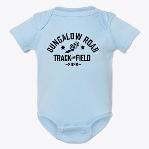 Bungalow Road Elementary School Track and Field Baby Onesie