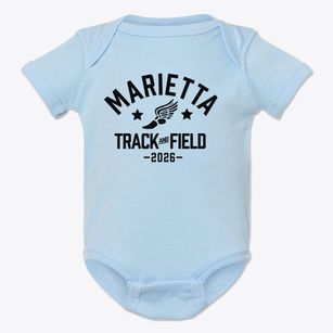 Marietta Middle School Track and Field Baby Onesie
