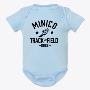 Minico High School Track and Field Baby Onesie