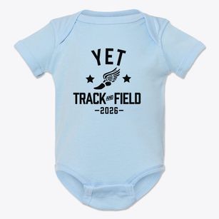 Yet Academy Track and Field Baby Onesie