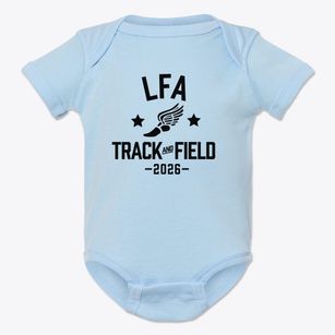 Lake Forest Academy Track and Field Baby Onesie