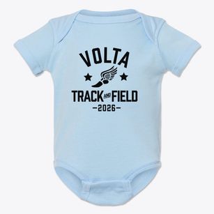 Volta Elementary School Track and Field Baby Onesie