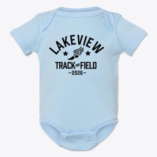 Lakeview Junior High School Track and Field Baby Onesie