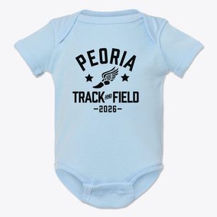 Peoria Sda Church School Track and Field Baby Onesie