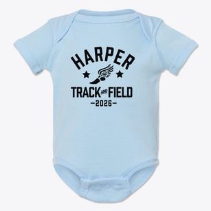 Harper Elementary School Track and Field Baby Onesie