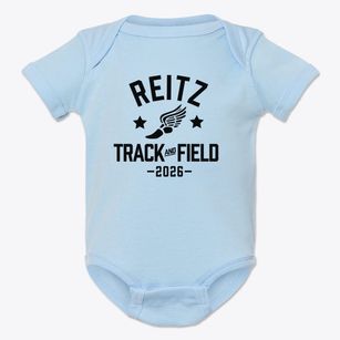 Reitz High School Track and Field Baby Onesie