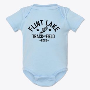 Flint Lake Elementary School Track and Field Baby Onesie