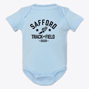 Safford Elementary Middle School Track and Field Baby Onesie