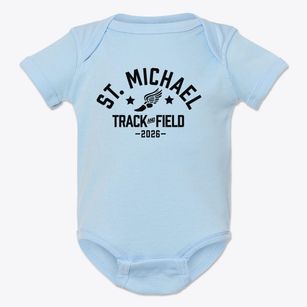 St Michael Parish Track and Field Baby Onesie